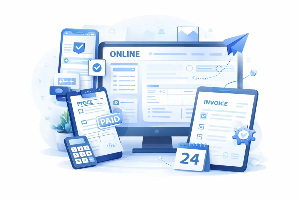 create invoice using business template