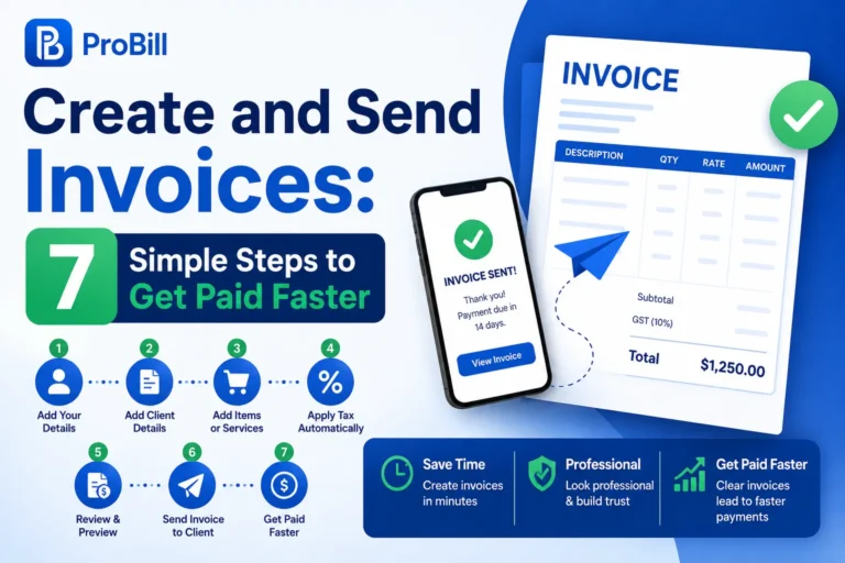 create and send invoices