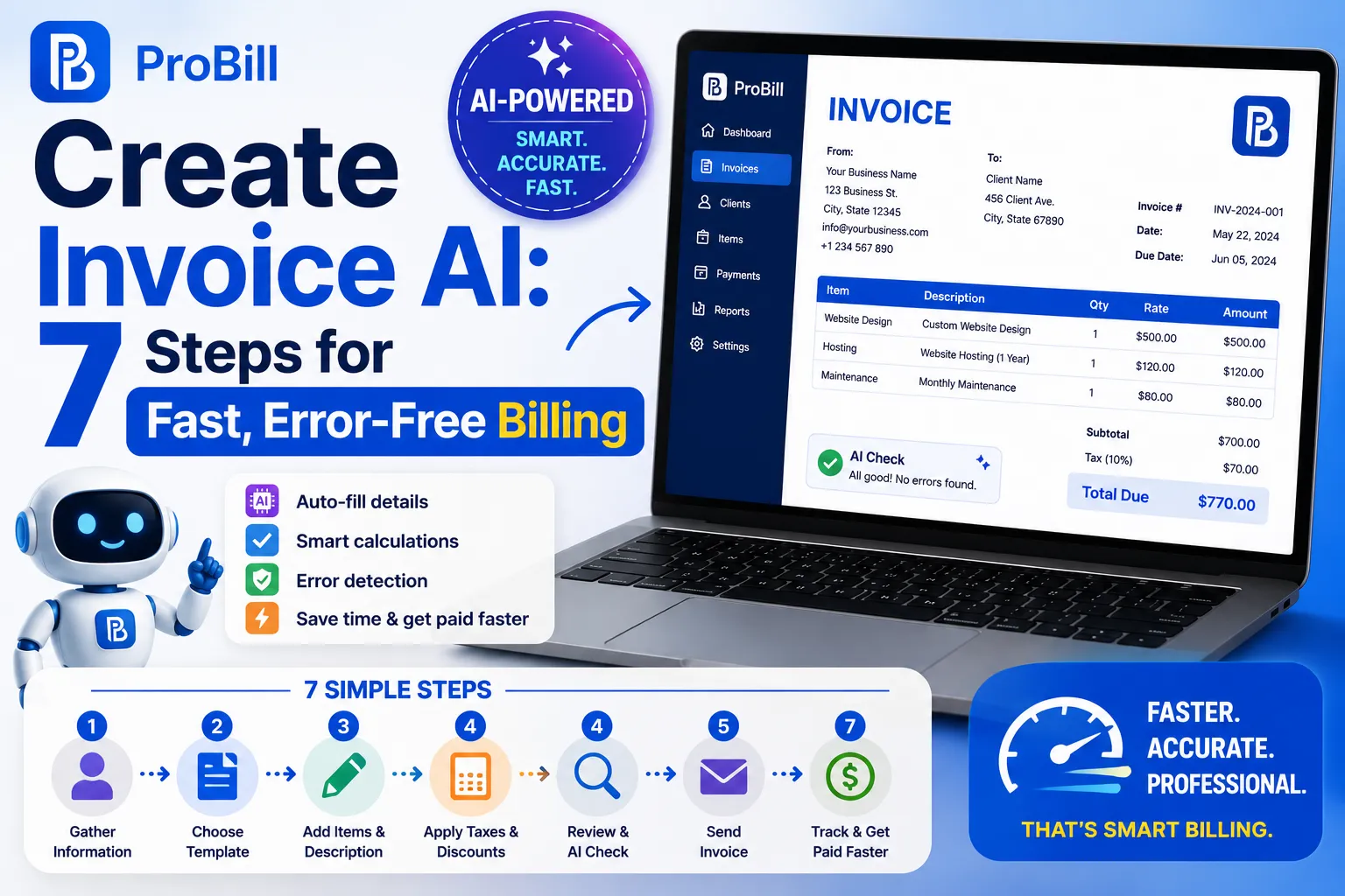 create invoice AI