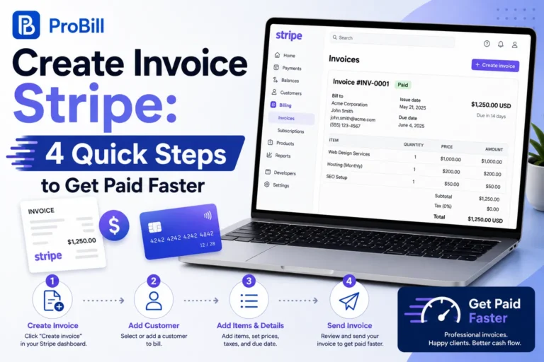 create invoice stripe