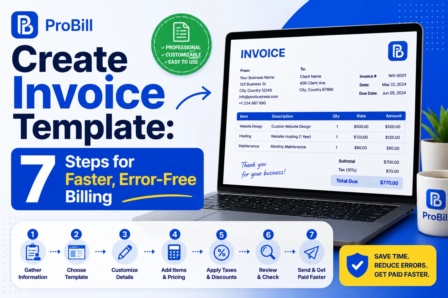 create invoice template
