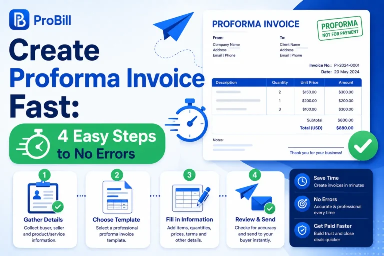 create proforma invoice