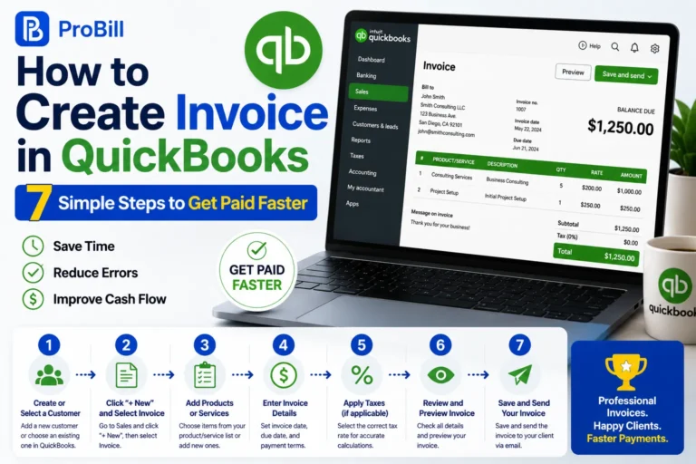 how to create invoice in quickbooks