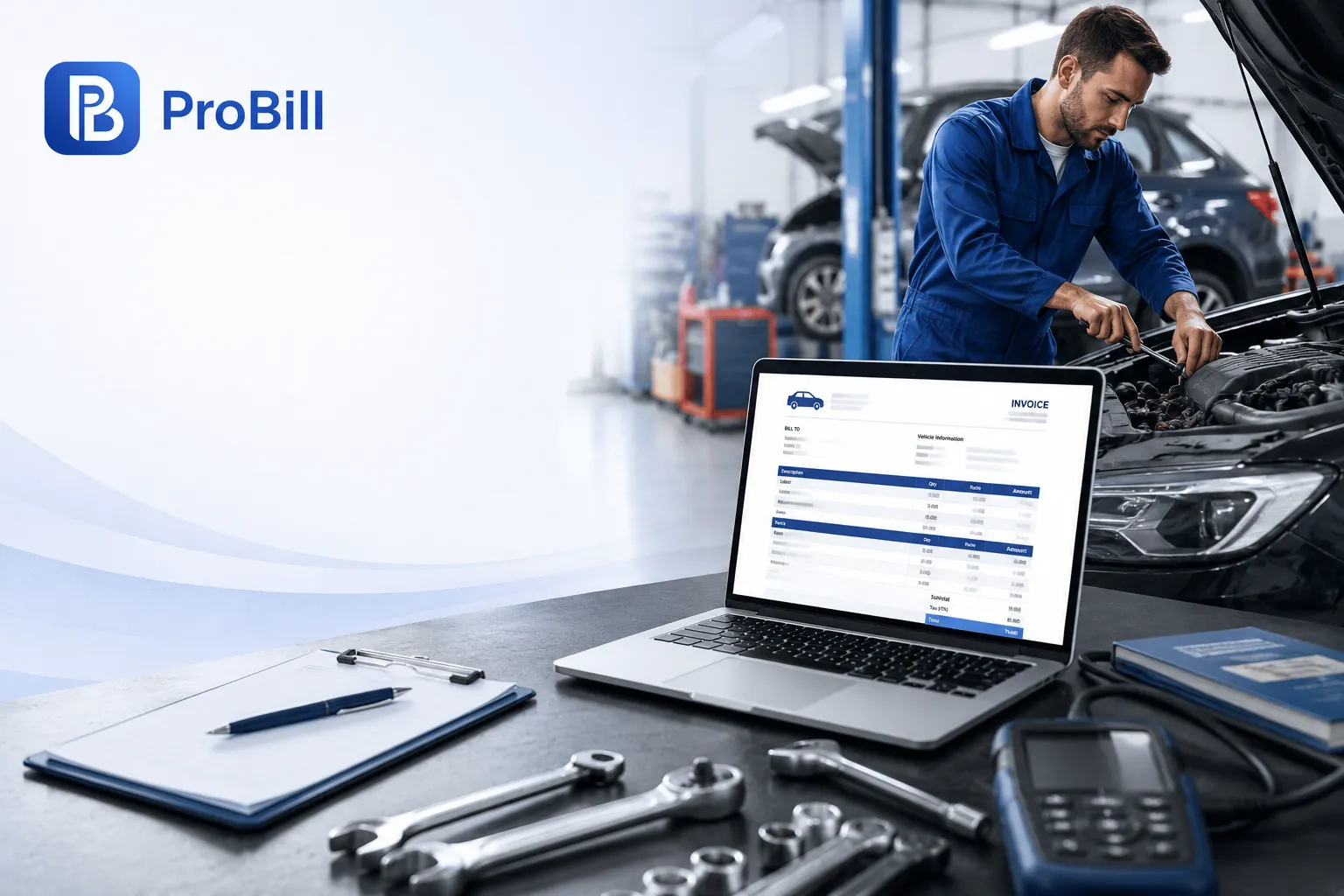 auto repair invoice template