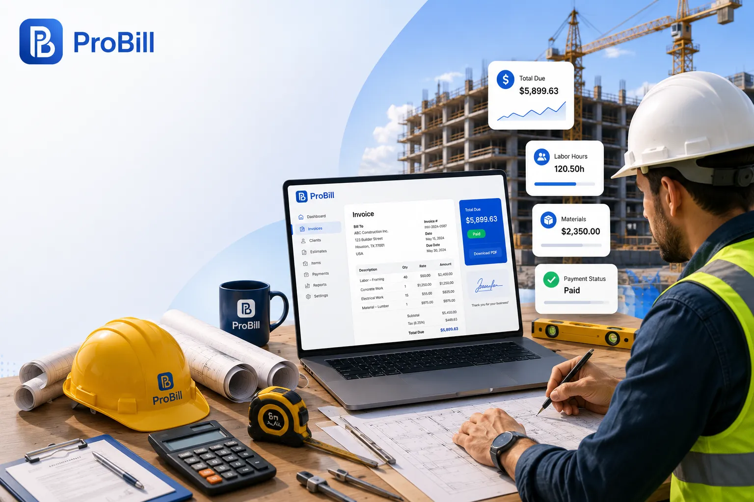 contractor invoice template