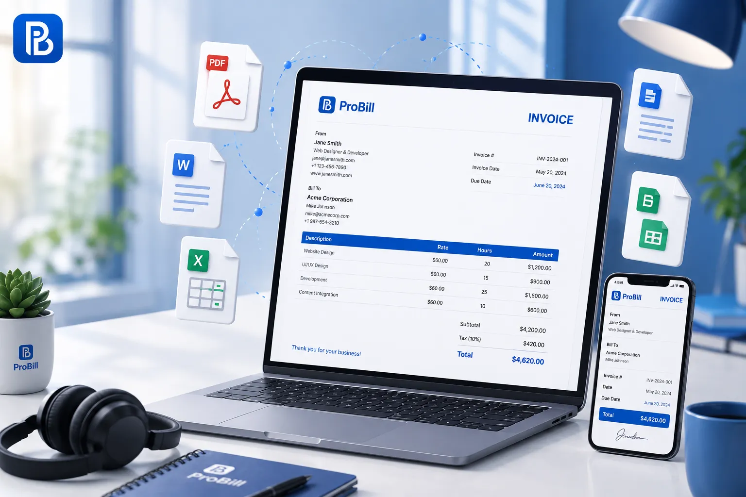 freelance invoice template
