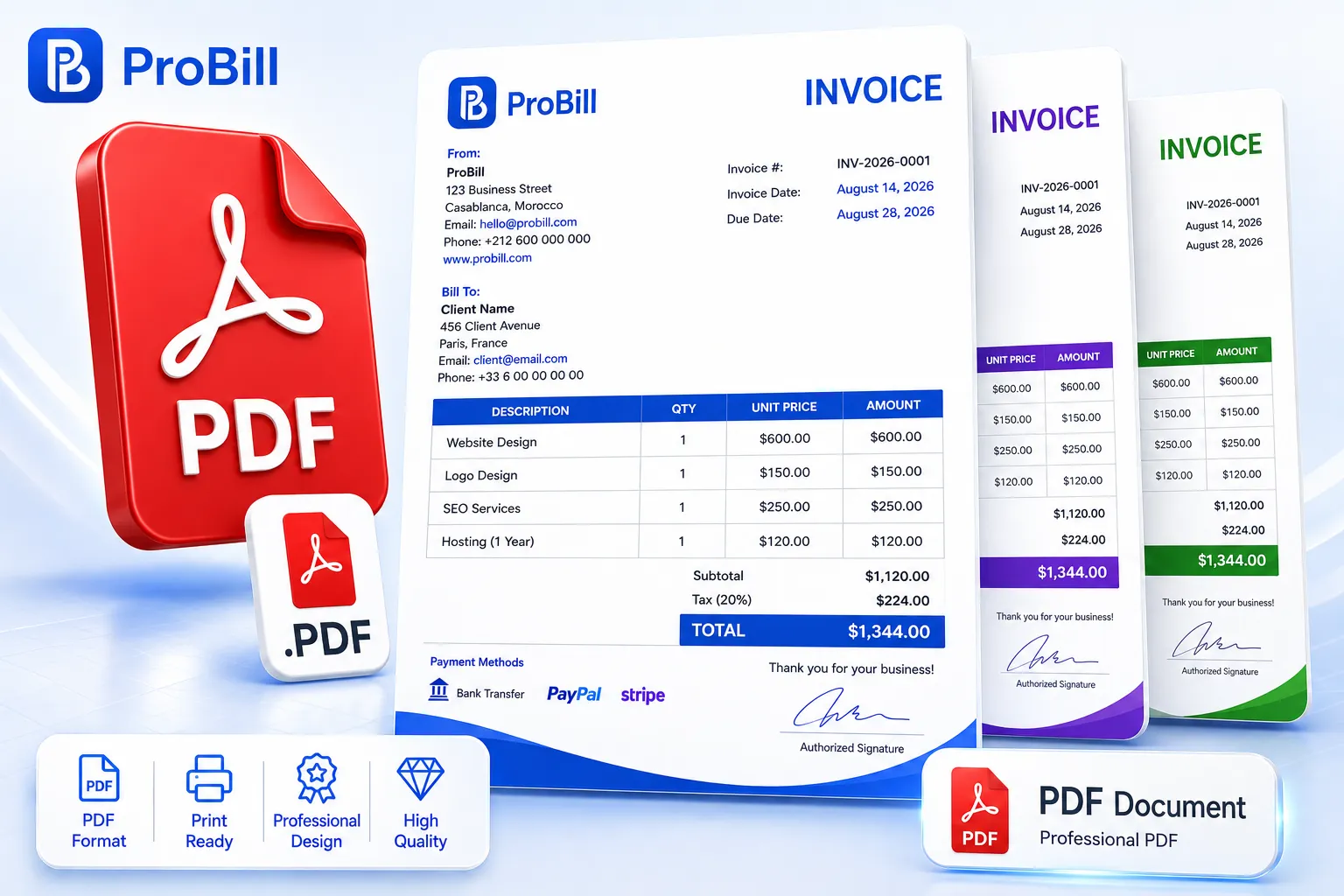 pdf invoice templates