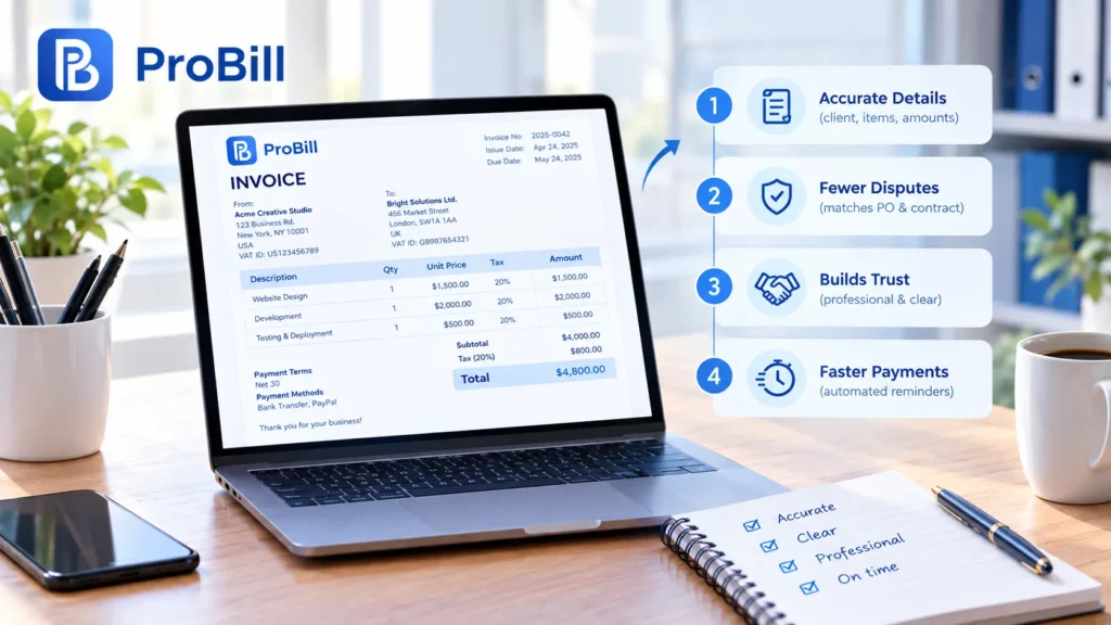 how to fill out an invoice 2