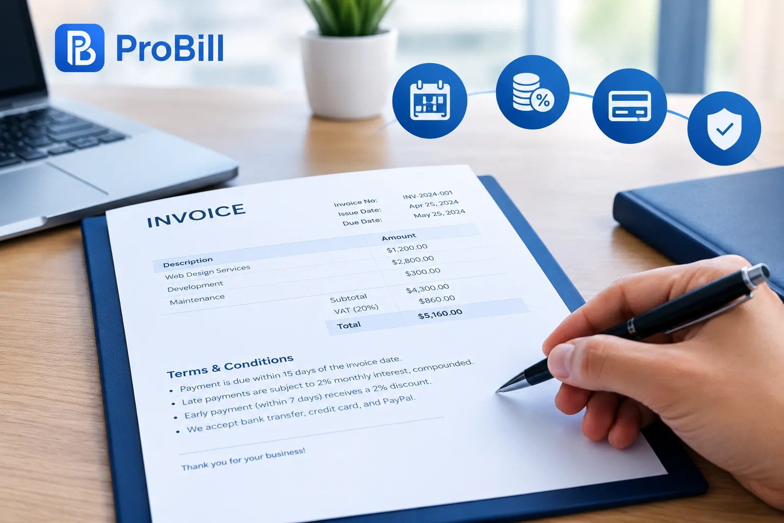 invoice terms and conditions