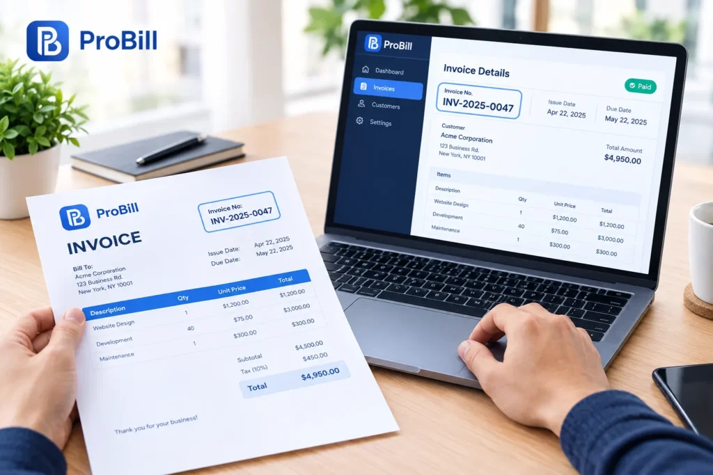 what is an invoice number , Automating Invoice IDs with Accounting Software (Free Trial Inside)