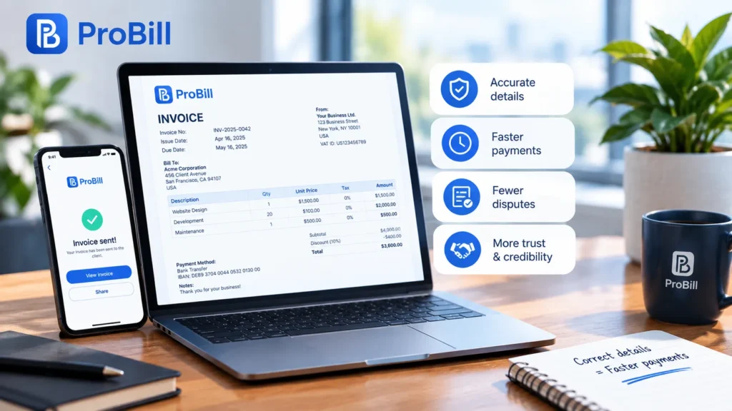 what should an invoice include 2