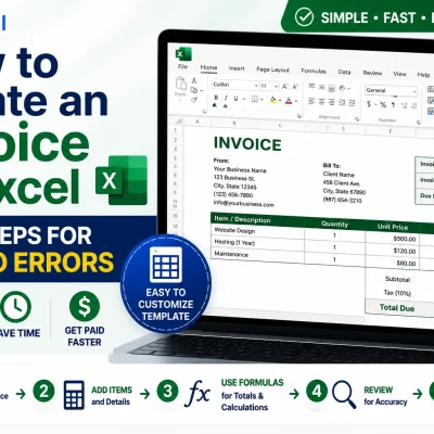 how to create an invoice in excel