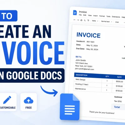 how to create an invoice in google docs