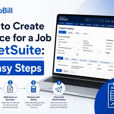how to create invoice for a job in netsuite