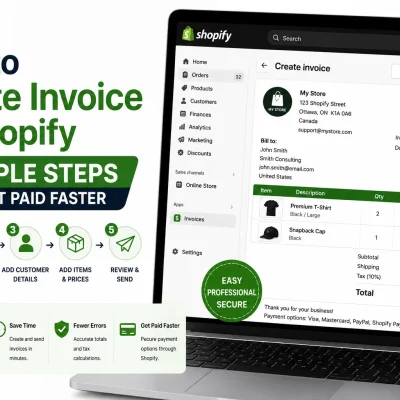 how to create invoice on shopify steps
