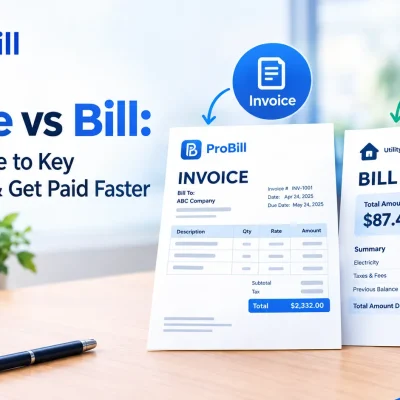 invoice vs bill